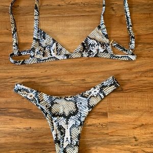 snake skin zaful bikini